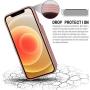 Arae Replacement for iPhone 12 Case and iPhone 12 Pro Case - Wallet Cover with PU Leather Card Holder - Rose Gold