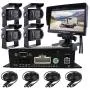 JOINLGO 4 Channel H.264 256GB SD 720P AHD HD Mobile Vehicle Car DVR MDVR Video Recorder Kit with 4pcs Waterproof Side Rear View Backup Night Vision Metal IR 1.0MP Car Camera 7'' HD Car Monitor JOINLGO 4 Channel H.264 256GB SD 720P AHD HD Mobile Vehicle Car DVR MDVR Video Recorder Kit with 4pcs Waterproof Side Rear View Backup Night Vision Metal IR 1.0MP Car Camera 7'' HD Car Monitor