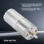 DC Motor,DC Gear Motor DC Electric Gear Motor,25mm DC 12V 25GA-370 Low Speed Metal Gear Motor for Electronic Lock (12V 300RPM)