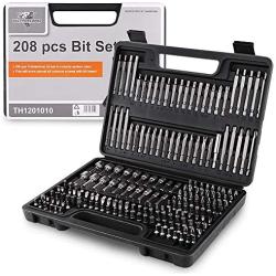 208 Piece Screwdriver Bit Set Security Bit Chrome Vanadium Steel Professional Ended Screw Tools Box by WULFPOWERPRO