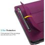 Fintie Keyboard Case for Samsung Galaxy Tab S6 10.5'' 2019 (Model SM-T860/T865/T867), [Patented S Pen Slot Design] Folio Stand Cover with Removable Wireless Bluetooth Keyboard, Purple