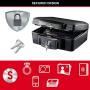 MASTER LOCK Fireproof Security Safe [Fire & Water resistant] [Small] - H0100EURHR0 - For ID papers, Pictures, Small Electronics, Storage Devices