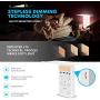 [2-Pack]VINTAR Surge Protector With Outlet Shelf, Multi Outlet Extender with Dusk to Dawn Sensor, 6 Outlets and 3 USB Ports,Wall Mount with Top Phone Holder for Home, White,ETL Certified.