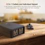 Outdoor Smart Plug, TECKIN Outdoor Wi-Fi Outlet with 2 Sockets, Compatible with SmartThings, Alexa, Google Home, Wireless Remote Control/Timer by Smartphone, IP44 Waterproof, FCC/RoHS Certified