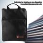 Portable Fireproof Briefcase Waterproof Document Bag Safe Protection Storage Organizer for Computer Jewelry Money Passport
