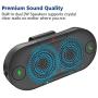 Besign BK06 Bluetooth 5.0 in Car Speakerphone with Visor Clip, Wireless Car Kit for Handsfree Talking, Motion Auto On, Siri Google Assistant Support, Dual 2W Speakers, Black