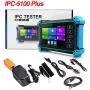 Rsrteng IP Camera Tester, IPC-5100 Plus 8MP AHD CVI TVI CVBS IP Camera Test 4K HD Display Video Monitor 5inch IPS Touch Screen IPC Tester Support POE PTZ WiFi RS485 HDMI & VGA Input DC12V Output