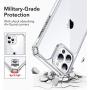 ESR Air Armor Series Case Compatible with iPhone 12 Pro Max 6.7-Inch [Shock Absorbing and Scratch Resistant] [Military Grade Protection] [Hard Back with Flexible Frame] - Clear
