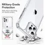 ESR Air Armor Series Case Compatible with iPhone 12 Pro Max 6.7-Inch [Shock Absorbing and Scratch Resistant] [Military Grade Protection] [Hard Back with Flexible Frame] - Clear