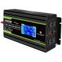 Novopal 2000w Pure Sine Wave Power Inverter 12V DC to 110V/120V AC Converter- 4 AC Outlets Car Inverter with 1 USB Port-16.4 Feet Remote Control and LCD Display Dual Cooling Fans Inverter for CPAP RV