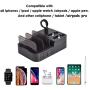 Speedbyte Charging Station for Multiple Devices, 6 Port USB Charging Dock Station Desktop Charger Deviece Organizer Compatible for iPhone ipad Airpods pro iwatch Kindle Tablet
