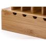 Prosumers Choice Natural Bamboo Charging Station Rack for Smartphones and Tablets