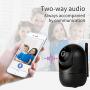 INQMEGA FHD 1080P WiFi Home IP Camera, Indoor Pan/Tilt 2.4Ghz Wireless Security Camera,Nanny cam with Auto Tracking, Cloud Service, Night Vision, Two Way Audio for Baby/Elder/Pet (Black)