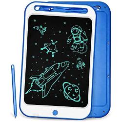 Richgv LCD Writing Tablet, 10 Inch Digital Electronic Graphics Tablet Ewriter with Memory Lock Mini Board Handwriting Pad Suitable for Kids and Adults for Home, School,Office Update (Dark Blue-)
