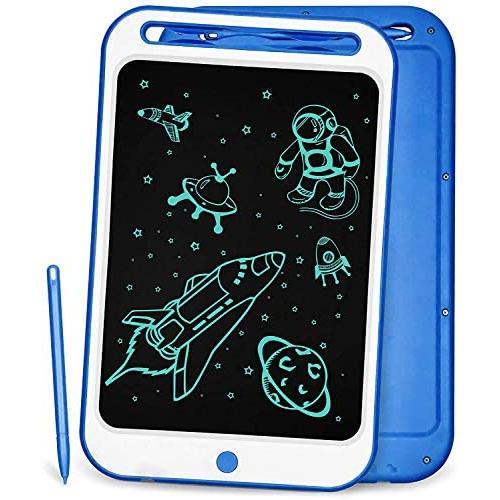 Richgv LCD Writing Tablet, 10 Inch Digital Electronic Graphics Tablet Ewriter with Memory Lock Mini Board Handwriting Pad Suitable for Kids and Adults for Home, School,Office Update (Dark Blue-)