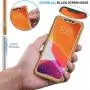 ORETECH Designed for iPhone XR Case, with[2 x Tempered Glass Screen Protector] 360 Full Body Shockproof Anti Scratch Protection Cover Hard PC Soft Rubber Silicone Case for iPhone XR 6.1 2018 Gold