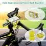 ANCwear Bike Motorcycle Phone Mount, 5-in-1 Portable Phone Holder, Adjustable Silicon Universal Fit Handlebars and Smart Phones Like iPhone Xs Max R X 8 Plus 7 Samsung