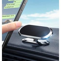 Magnetic Phone Mount for Car【Upgrade 8X Magnets】Strong Magnet Cell Phone Holder,Dashboard 360° Rotation & Degrees View, for iPhone SE 12 11 Pro XS Max XR X 8 Plus Samsung Note20 S20 Note10 & All Phone