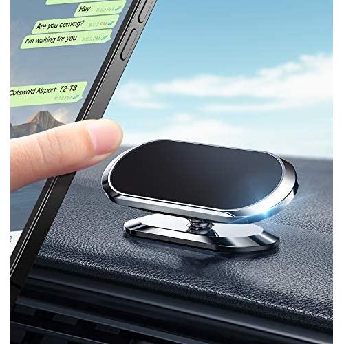 Magnetic Phone Mount for Car【Upgrade 8X Magnets】Strong Magnet Cell Phone Holder,Dashboard 360° Rotation & Degrees View, for iPhone SE 12 11 Pro XS Max XR X 8 Plus Samsung Note20 S20 Note10 & All Phone