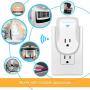 TOPGREENER Smart Plug with Energy Monitoring, 15A, 1800W, No Hub Required, Works with Alexa and Google Assistant, 2-Pack