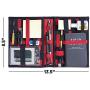 Strapbook Elastic Grid Organizer Book for Electronics Accessories Travel Cables Chargers and More (2-Pack Red)