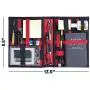 Strapbook Elastic Grid Organizer Book for Electronics Accessories Travel Cables Chargers and More (2-Pack Red)