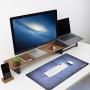 Gaming Mouse Pad, Large Mouse Pad XL Gray, Mouse Pads for Computers 31.5×15.75In, Large Extended Gaming Keyboard Mouse Pads, Big Desk Mouse Mat Designed for Gaming Surface/Office, Durable Edges