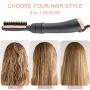 Hot Air Brush, One Step Hair Dryer & Volumizer, 3-in-1 Hair Dryer Brush Styler for Straightening, Curling, Salon Negative Ion Ceramic Blow Dryer Lightweight Curl Hair Brush
