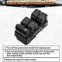 CIIHON Front Driver Side Master Power Window Switch for Silverado GMC Sierra 1500 2500HD 3500HD Yukon Traverse HHR Buick Enclave Replace # 20945129 25789692 25951963 D1954F (Black)