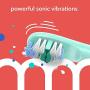 hum by Colgate Smart Electric Toothbrush Kit, Rechargeable Sonic Toothbrush with Travel Case and Replacement Head, Teal