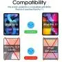 amFilm (2 Pack) Glass Screen Protector for iPad Air 4 (10.9''), iPad Pro 11 inch (11'') Tempered Glass Screen Protector, Ultra Sensitive, Face ID & Apple Pencil Compatible
