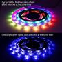 LED Strip Lights USB Powered Lights Strip App Controlled 6.56FT/2M RGB LED Lights Chase Effect Music LED Strip Rope Lights Waterproof Color Changing Lights Bluetooth Connect with RF Remote