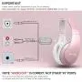 Wireless TV Headphones, Jelly Comb Wireless Headphones for TV Watching with 2.4G RF Transmitter(Support Optical, 3.5mm AUX, RCA Audio Out), Wireless Over-Ear Stereo Headset 100ft Range YP078