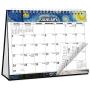 CRANBURY Small Desk Calendar 2021 - (Impressions, 8x6''), Cute Flip Calendar 2021 with Premium Thick Paper, Stand Up Calendar, Bonus Planner Stickers Included