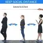 Limmoz 6 Feet Social Distance Pointer, Portable Telescopic Handheld Social Pointer Stick, Extendable 6 Feet Pole - Measure Social Distance (Blue)