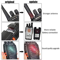 Retevis H-777 Two Way Radios Long Range Rechargeable,Hands Free Handheld Flashlight Walkie Talkies, Fast Charging USB Wall Adapter,Charger Base,Battery Included (Black, 10 Pack)