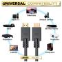 PowerBear 4K HDMI Cable 10 ft | High Speed, Braided Nylon & Gold Connectors, 4K @ 60Hz, Ultra HD, 2K, 1080P & ARC Compatible | for Laptop, Monitor, PS5, PS4, Xbox One, Fire TV, Apple TV & More