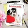 Big Funny Birthday Card - Good Boy Featuring a Cute Puppy Dog w/Envelope 8.5 x 11 Inch - Humorous Happy Birthday Greetings Card - XL Gifts, Wishes, and Celebrations J2577BDG