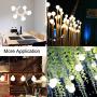Hansang G25 LED Globe Light Bulbs,60W Equivalent 5000K Daylight White Eye-friendly Decorative Vanity Round Light Bulbs E26 Base,Perfect For Vanity Makeup Mirror,droplight,Floor lamp,Non-Dimmable 4Pack