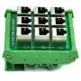Electronics-Salon RJ45 8P8C 9-Way Buss Board DIN Rail Mount Interface Module.