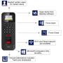 Visionis VIS-3013 Indoor Access Control Time Attendance Black Waterproof WiFi TCP/IP Wiegand Fingerprint Biometric IP42 Card Reader Keypad with Software 125KHz EM Card Compatible 3,000 Users