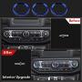 Climate Control Knob Covers for Wrangler JL， HVAC Radio Tuner Control Knobs Covers Trim Ring Bezels Interior Upgrade Kit，Compatible with Jeep Wrangler JL & Gladiators JT (2018-2021) - Blue