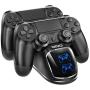 PS4 Controller Charger Dock Station, OIVO Controller Charging Dock with Upgraded 1.8Hours-Charging Chip, Charging Dock Station Compatible with Playstation 4 Controller (Regular/Slim/Pro)