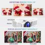 XIAOYA Outdoor Projector, HD Movie Projector Support 1080P, 4000 Lumens Home Theater Projector with HiFi Speaker, Compatible with HDMI, Fire Stick, USB (White)