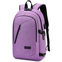 Laptop Backpack for Women,Business Backpack Anti-Theft College Backpack with USB Charging Port and Lock 15.6 Inch Computer Backpacks for Women Men Middle High School Student Gift,Bookbag