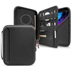 tomtoc Portfolio Case for iPad Pro 12.9-inch 2018 & 2020, Protective Sleeve with Accessories Pocket, Carrying Storage Bag for iPad Pencil/Adapter/Hubs/Cables/ Magic Keyboard, Fit Surface Pro 12.3