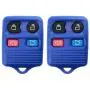 2 KeylessOption Blue Replacement 4 Button Keyless Entry Remote Control Key Fob