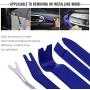 GLISTON 7pcs Trim Removal Tool, Trim Panel Tools – Door Panel Removal/Trim Tool for Car Dash Radio Audio Installer with Instruction Manual