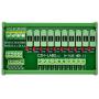 Electronics-Salon DIN Rail Mount 10 Position Power Distribution Fuse Module Board, for AC/DC 5~48V