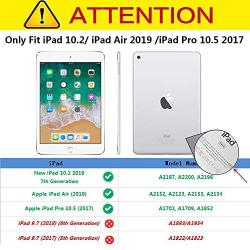 Tading iPad 10.2 Case 2020, iPad 7th Generation Case for Kids, Cute Butterfly Shockproof EVA Foam Super Protection Kid Proof Protective Stand Cover for iPad 10.2 Inch 2019 7th 2020 8th Gen - Blue